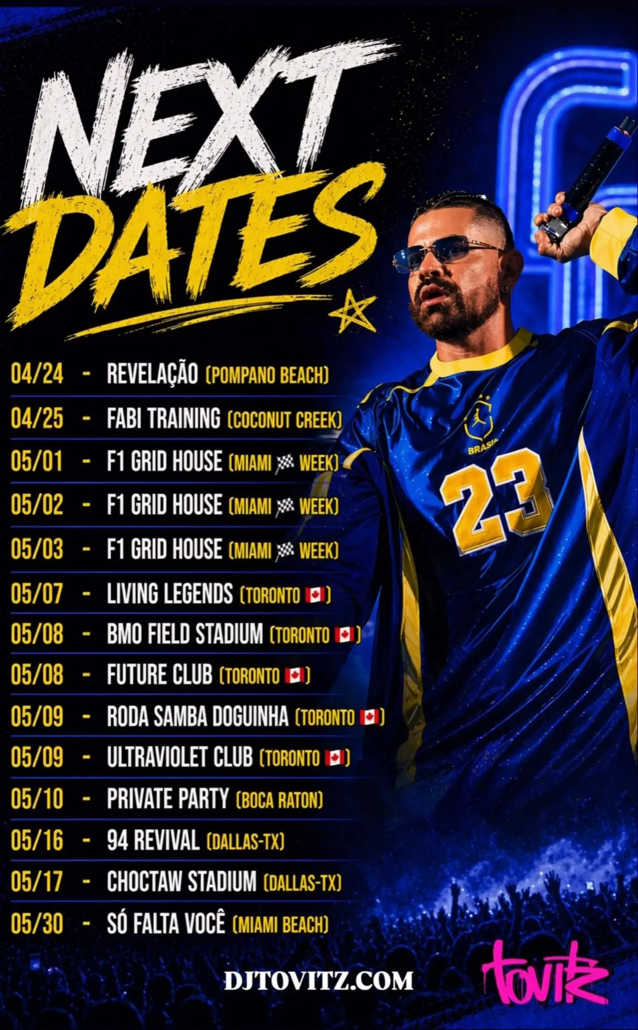 Imagem dos shows do DJ Tovitz